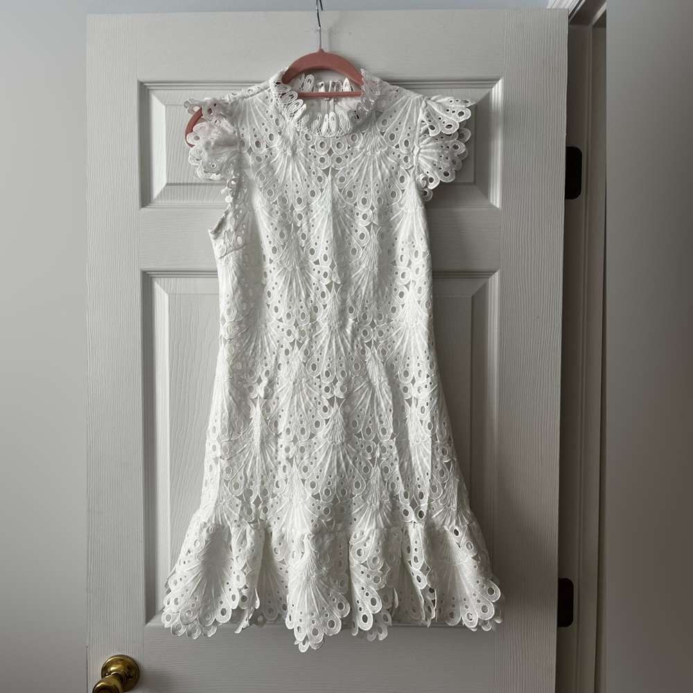 Acqua women’s mock neck lace shift dress